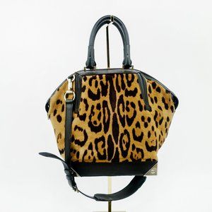 Emile Leopard Print Calf Hair Bag